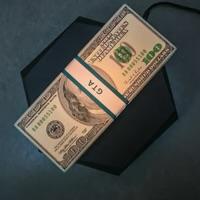 Magnetic Levitation Game Cash Lamp 360° Rotating Floating Money Stack with 3 Color Modes Touch Base, USB Powered Mini GTA Style